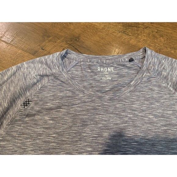 Rhone Active T Shirt Mens Size XXL Red Grey Heather Blend - Picture 2 of 5